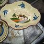 A Lot of Longpark Torquay pottery including a teapot featuring a brown glazed lid and spout.It is a "mottoware" piece from England, dated between 1905 and 1923, Image 2