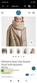 100% wool snood scarf