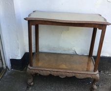 Rare excellent condition Vintage large ornate 2 tier  trolley on castors