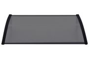 Door Canopy Black 150x80 cm PC