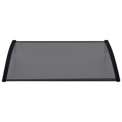 Door Canopy Black 150x80 cm PC