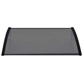 Door Canopy Black 150x80 cm PC