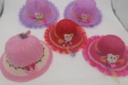 Girls Sun Hats With Animal Motif And Ribbon
