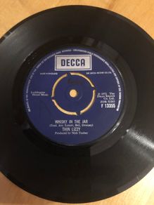Thin Lizzy Whiskey Whisky In The Jar Vinyl 7 Inch UK