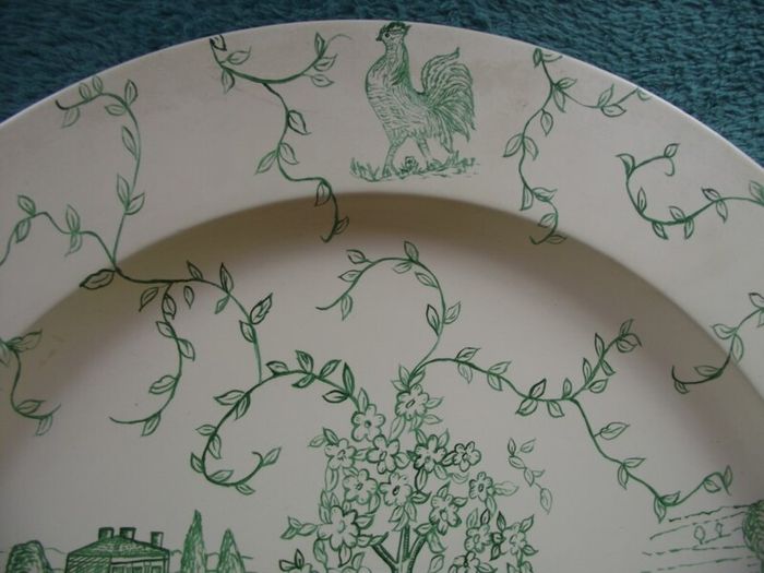 2 X Wedgwood Hand Painted Wooden Chargers - 13" Dia. - Factory Prototypes