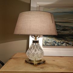 table lamp hand cut glass