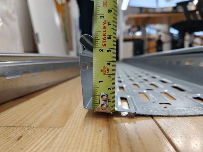 Cable tray 150mm x 60mm. 2x3m lengths + 1x1.5m