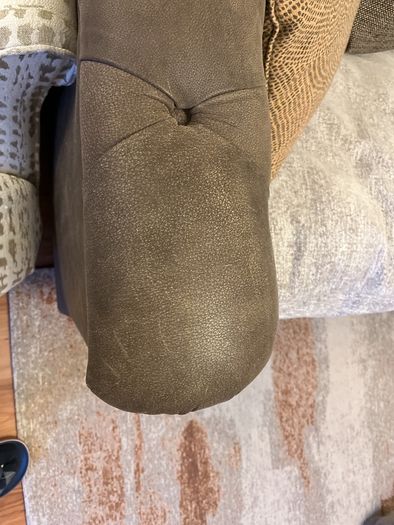 Leather Sofa pillow back