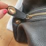 Coach "Edie" Turn-Lock Pebble Leather Bag / NEW Image 4