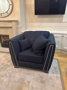 Navy Oversized Armchair