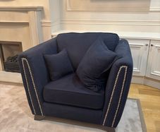 Navy Oversized Armchair