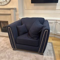 Navy Oversized Armchair
