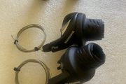 100% Brand-new Original Shimano RevoShift SL-RS36-7 3 x 7 Speed Bike Grip Shifter Set + Grips, brake lever and cable
