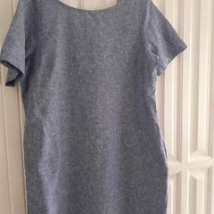 Denim V Neck Tunic/Dress