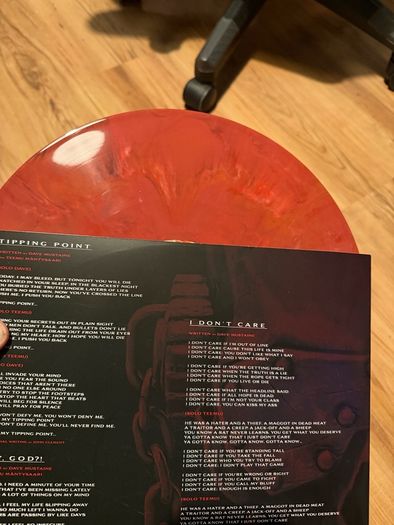 Megadeth Blue ghostly vinyl with signed post card