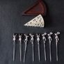Newbridge Silverware : Mice Cheese Picks On Stand Image 7