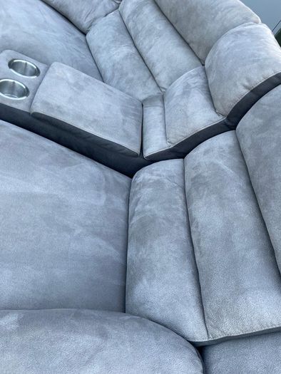 Grey Recliner corner sofa