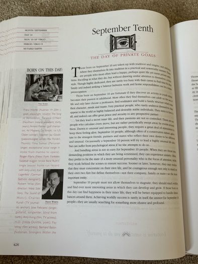 Large Rare Book The Secret Language of Birthdays
