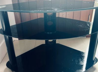 Corner TV glass unit