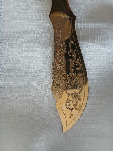 Antique French Silver Plated Knife and Fork