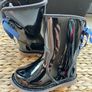 UGG boots girls kids size junior UK 5 / EU 22 brand new black high gloss Image 9