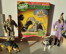 GI JOE / DR. X Vintage Military Action Figures + Ultra Corps Field Tent