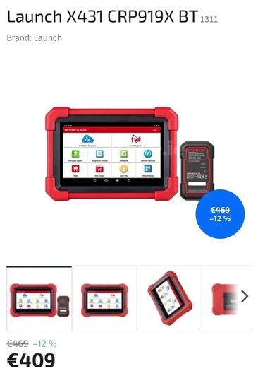 Launch CRP919X BT Bidirectional Diagnostic Scanner with DBScar VII VCI Support CAN FD DoIP, ECU Coding, VAG Guided