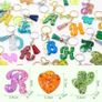 Resin Kits for Beginners, 218PCS Epoxy Resin Kit, Silicone Letter Moulds with Pigments, Sequins, Gold Leaf, Keychain,Tassels, for DIY Keyring/Jewelry Making Image 4