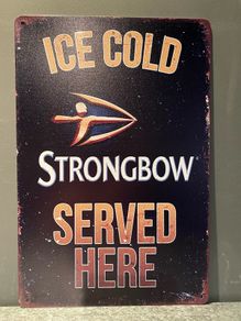 Strongbow Tin Metal sign