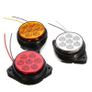 7LED Round Clearance Side Marker Light Truck Trailer Lamp Yellow Amber White Red DC12V Image 3