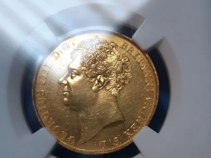 1823 Two Pounds British Double Gold Sovereign Great Britain King George IV