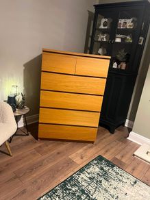 Ikea Malm Oak Chest Of Drawers