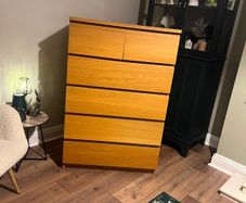 Ikea Malm Oak Chest Of Drawers