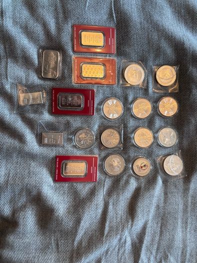 Silver Coins and Bars 1oz , 20g , 10g
