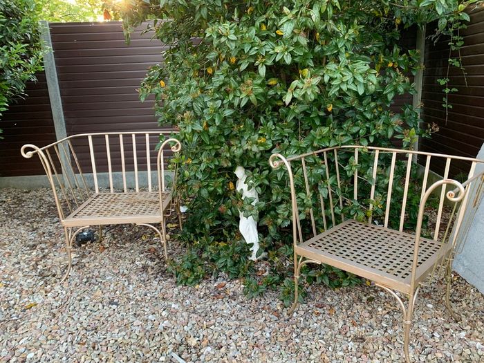 2 Beautiful Wrought Iron Garden Chairs