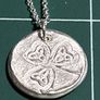 Handmade fine silver pendant on sterling silver chain Image 4