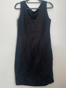 Sarah Pacini black sleeveless dress