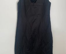 Sarah Pacini black sleeveless dress