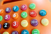 Retro Smarties calculator (orange)