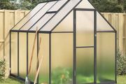 Greenhouse with Base Frame Anthracite 224x169x202 cm Aluminium