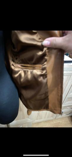 Genuine leather custom made, very soft calf leather jacket size UK8 EU 36 Perfect condition as new , luxury item
