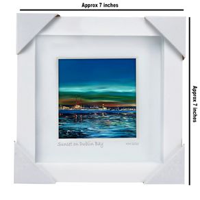 Sunset at Dublin Bay, framed print by Helen Mathews