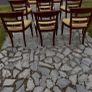 Mahogony table, 8 chairs, mahogony display cabinet Image 6