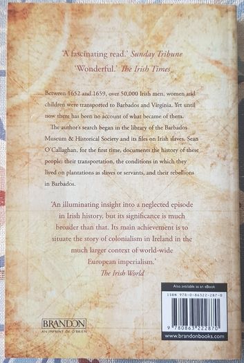 To Hell Or Barbados: The Ethnic Cleansing Of Ireland by Sean O'Callaghan