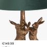 Green Lamp with Rabbits / Hares Image 4
