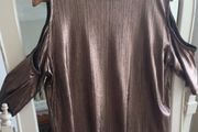 Beautiful Bronze Cold Shoulder Top size 8