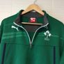 Ireland Rugby. Official Puma Mens Training Top / Pre Match / Touchline Top. Collect In Dublin Or Receive Via Post. Image 3