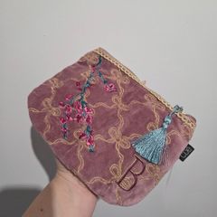 CAROLYN DONNELLY Eclectic Bird & Floral Quilted Travel Bag
