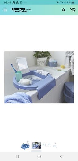Rotho Babydesign Kiddy Wash Children's Washbasin, to be Attached to The Edge of The Bathtub