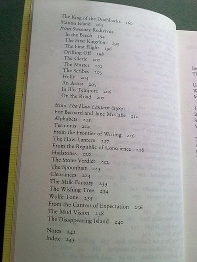 Seamus Heaney new selected poems 1966-1987 Ireland Irish